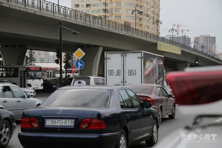 Bakıda DYP taksi və mikroavtobus sürücülərinə qarşı reyd keçirib - FOTO - VİDEO
