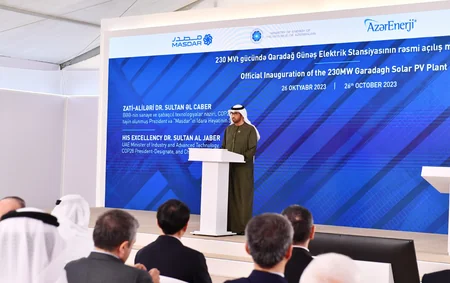 Prezident Qaradağ Günəş Elektrik Stansiyasının rəsmi açılış mərasimində iştirak edib - YENİLƏNİB-2