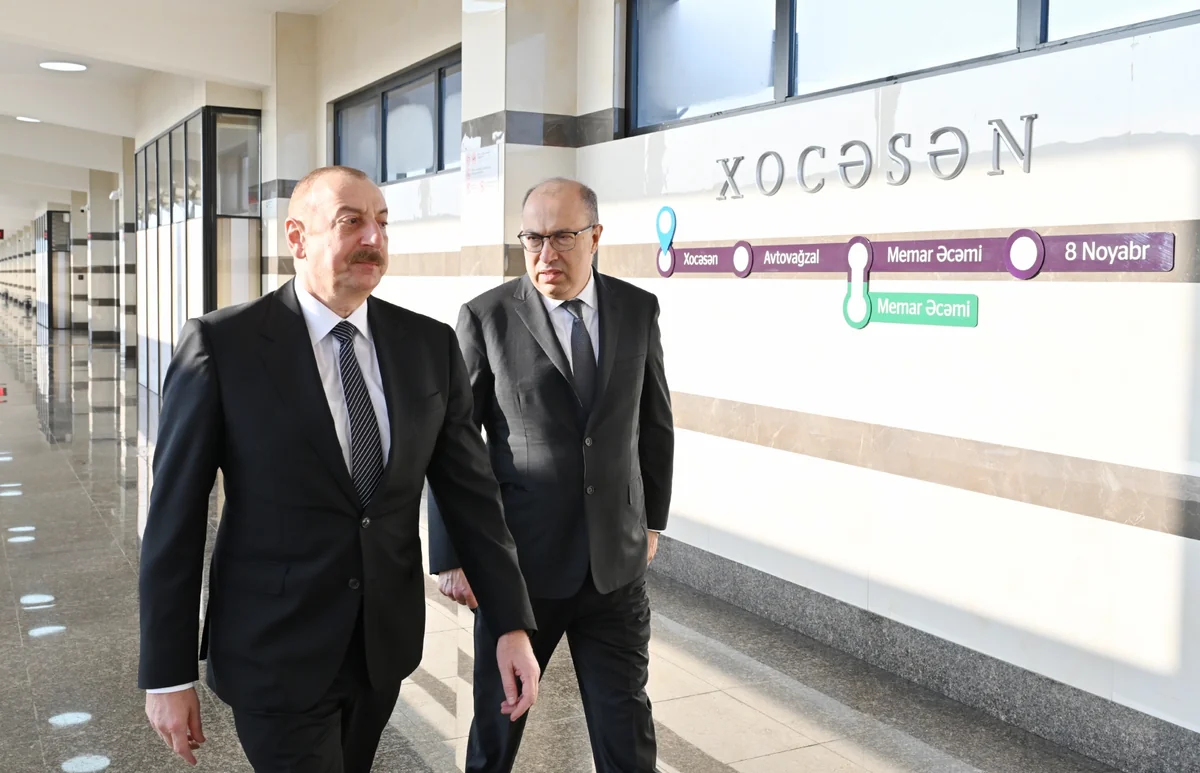 İlham Əliyev Bakı Metropoliteninin Xocəsən stansiyasının açılışında iştirak edib - YENİLƏNİB