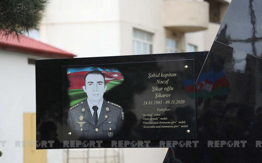 Düşməni əlləri ilə boğan şəhidin adı əbədiləşdirilib