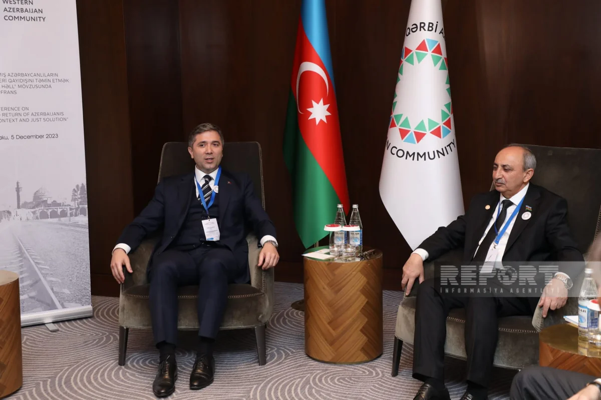 Qərbi Azərbaycan İcmasının sədri AK Partinin sədr müavini ilə görüşüb