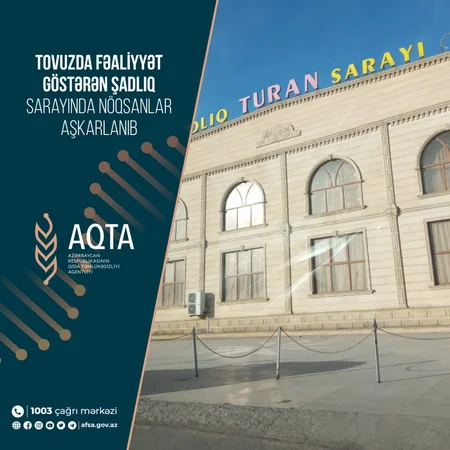 Tovuzda şadlıq sarayında nöqsanlar aşkarlanıb