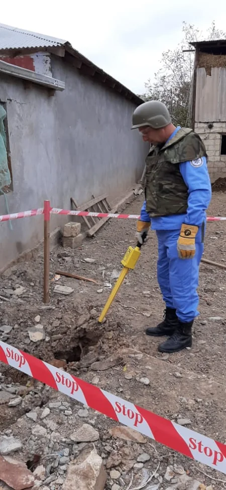 Cəbhəyanı ərazilərdə partlamış mərmi qalıqları aşkar olunub