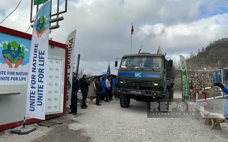 Сегодня по дороге Ханкенди-Лачын беспрепятственно проехали 55 автомобилей миротворцев