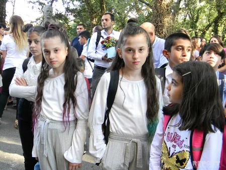 Tbilisidəki Azərbaycandilli məktəbdə yeni dərs ili başlayıb