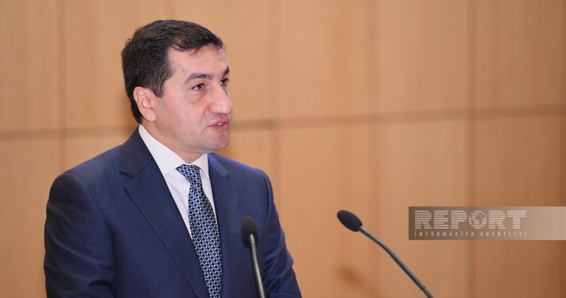Hikmat Hajiyev shares post on arrival of Baku-Aghdam train