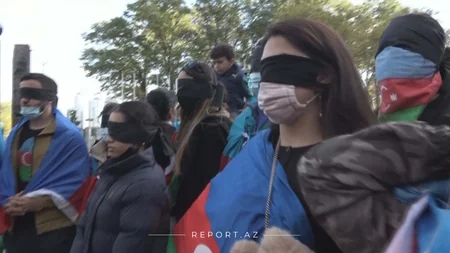 Azerbaijani youth holds protest rally in New York
