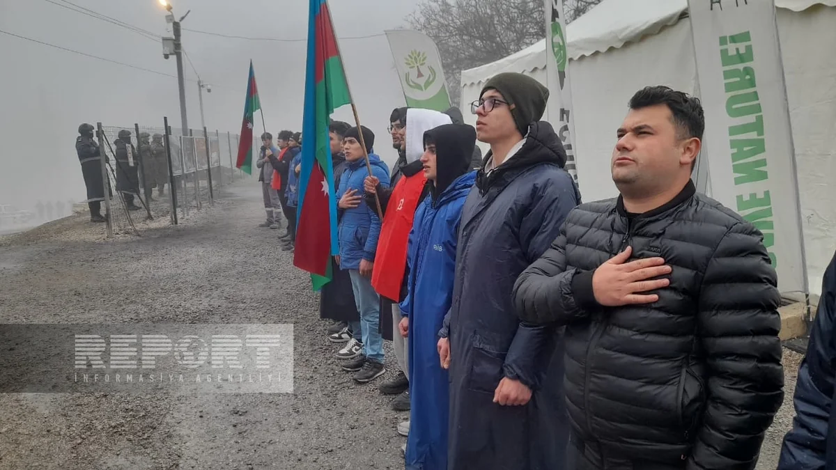 Protest rally on Khankandi-Lachin road enters its 128th day