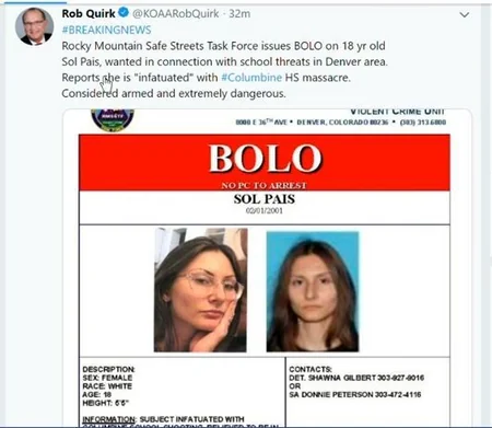 ABŞ-da silahlı qıza görə 22 məktəb bağlanıb - FOTO - VİDEO