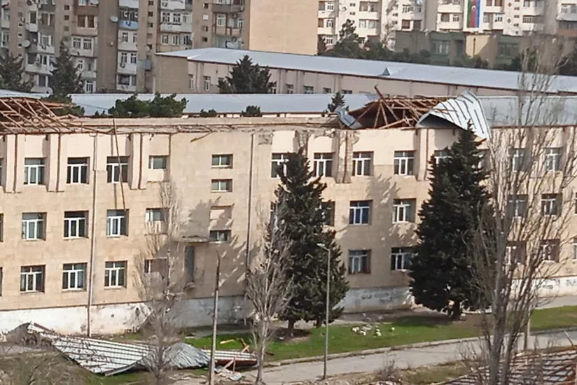 Dam örtükləri uçan məktəblərdə təmir işləri başlayıb