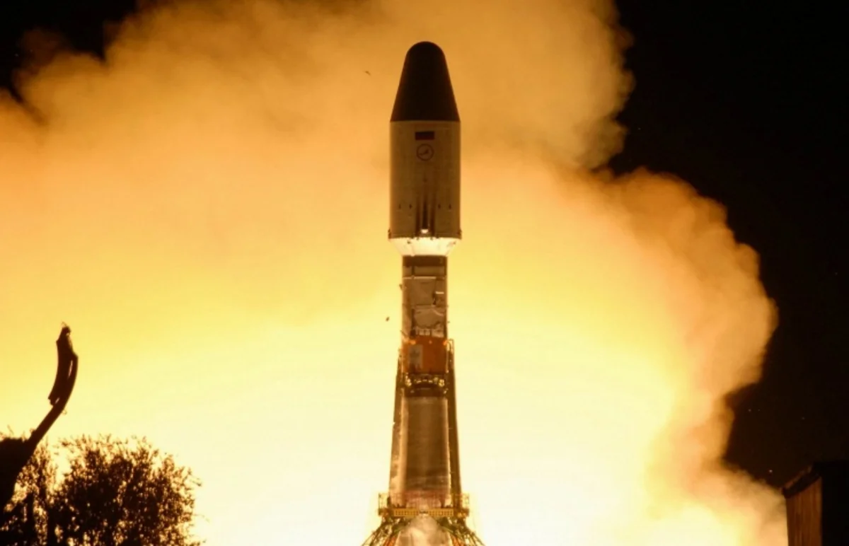 Soyuz-2 carrier rocket with communications satellite launched from Plesetsk space pad