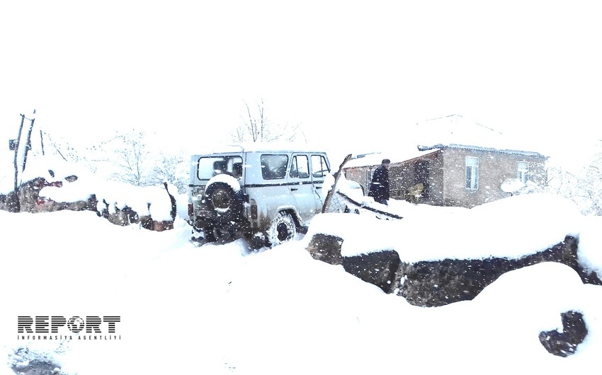 Faktiki hava şəraiti açıqlanıb: Xınalıqda qarın hündürlüyü 65 sm-dir