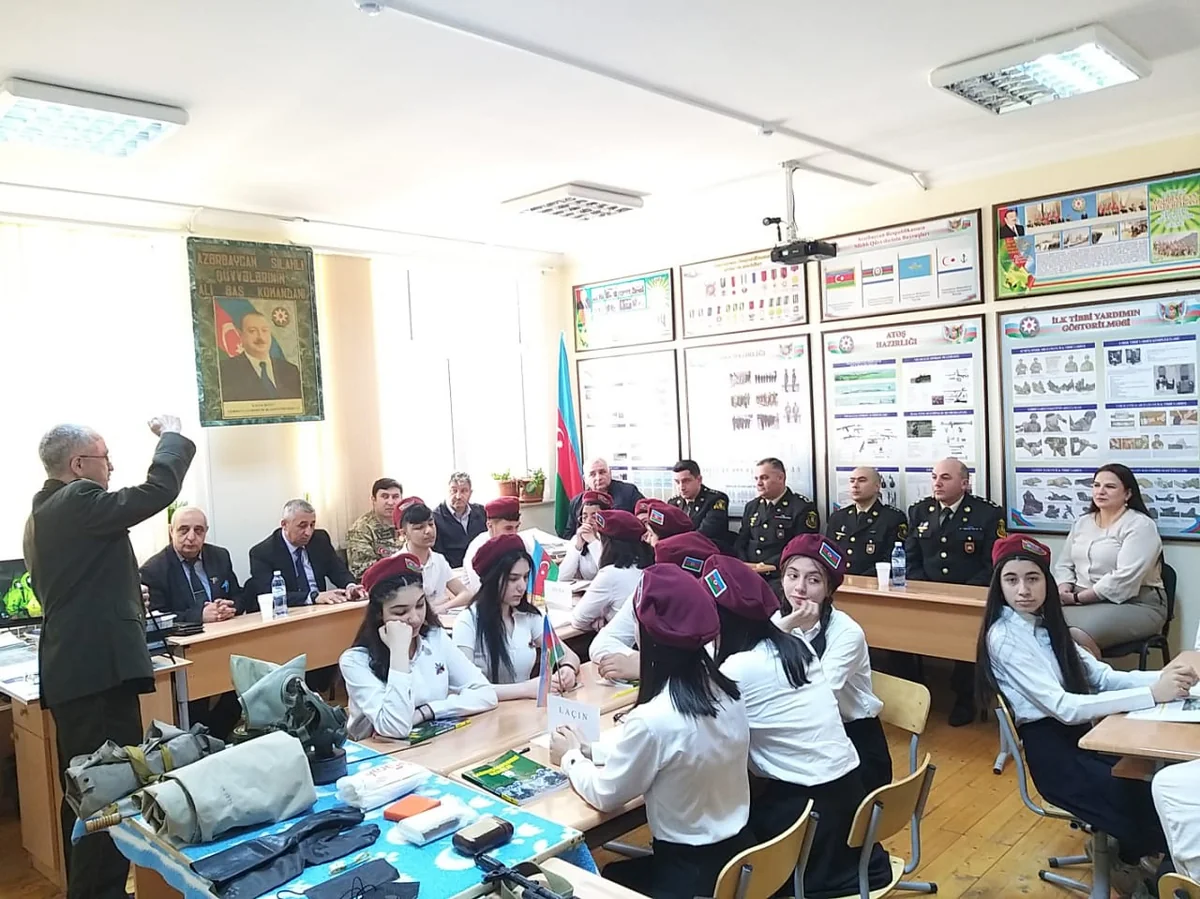 “Vətənpərvər Azərbaycan gəncliyi” devizi altında açıq dərs keçirilib