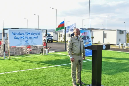 ANAMA-nın minatəmizləmə komandaları arasında futbol turnirinin final oyunu keçirilib