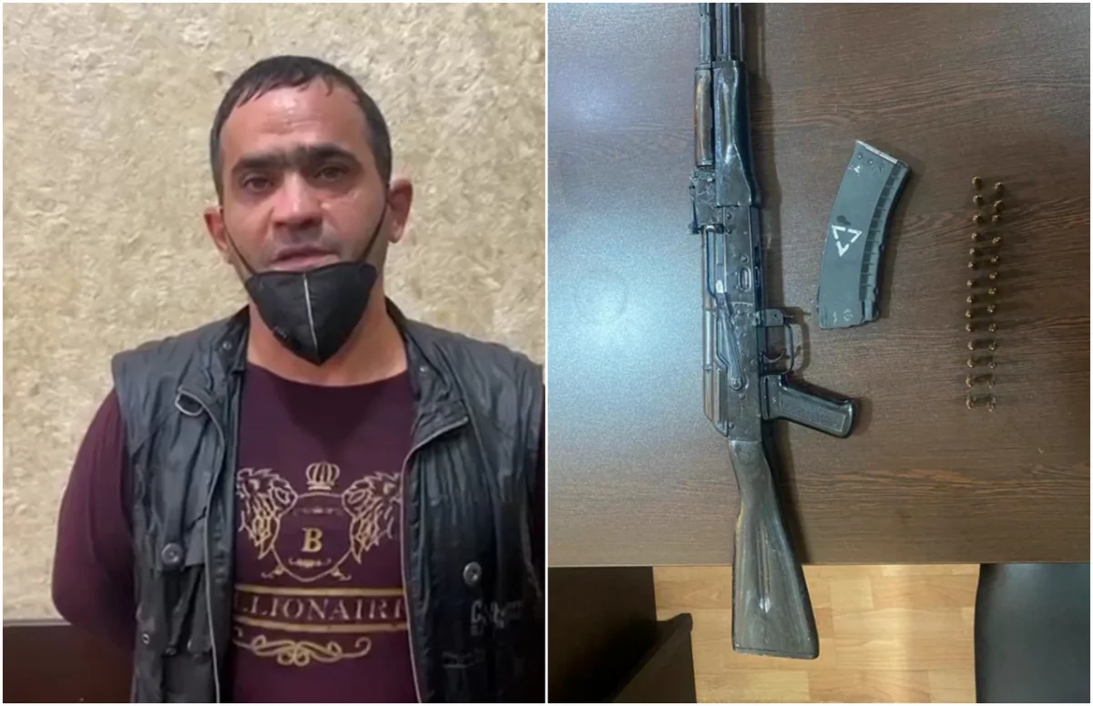 Bakıda üzərində silah gəzdirən şəxs saxlanılıb