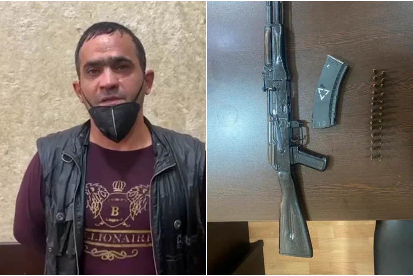 Bakıda üzərində silah gəzdirən şəxs saxlanılıb