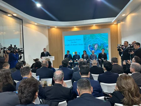 COP29 adopts declaration on strengthening cooperation over decline in Caspian Sea level