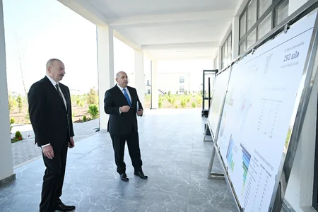 President Ilham Aliyev attends inauguration of first phase of Kangarli village in Aghdam district