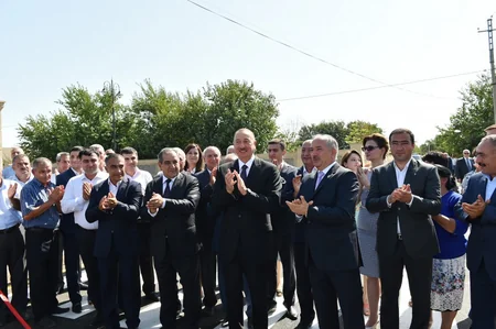 Azərbaycan Prezidenti Cəlilabadda avtomobil yolunun açılışında iştirak edib