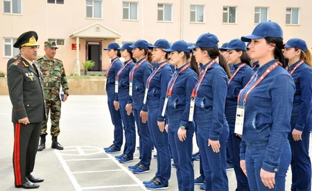 DİN-in Daxili Qoşunlarının Bakıda “N” saylı hərbi hissəsində sıra baxışı keçirilib
