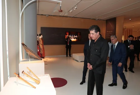 İraq Kürdüstan Regionunun başçısı Heydər Əliyev Mərkəzi ilə tanış olub