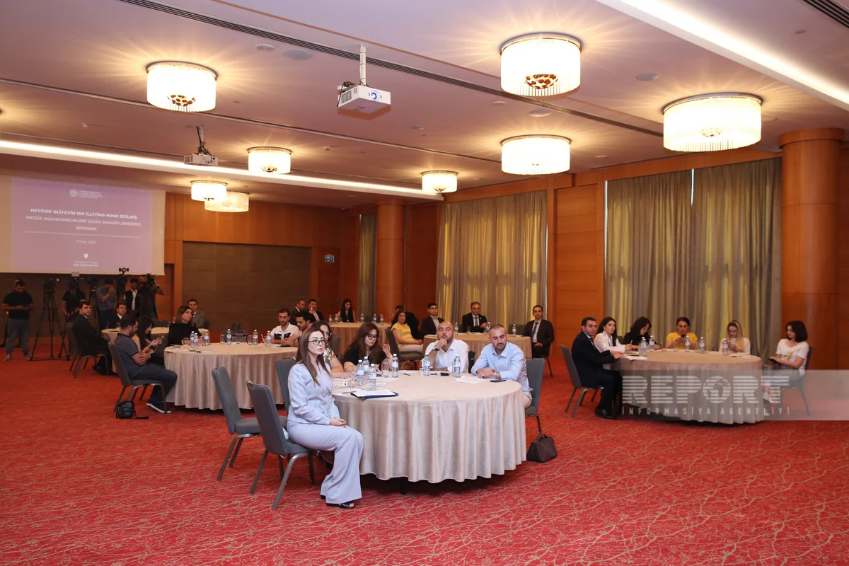 Dövlət Xidməti Heydər Əliyev ili çərçivəsində jurnalistlər üçün seminar keçirib