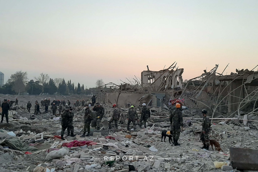 Working Group on Ganja city calculates damage by Armenia's rocket attack