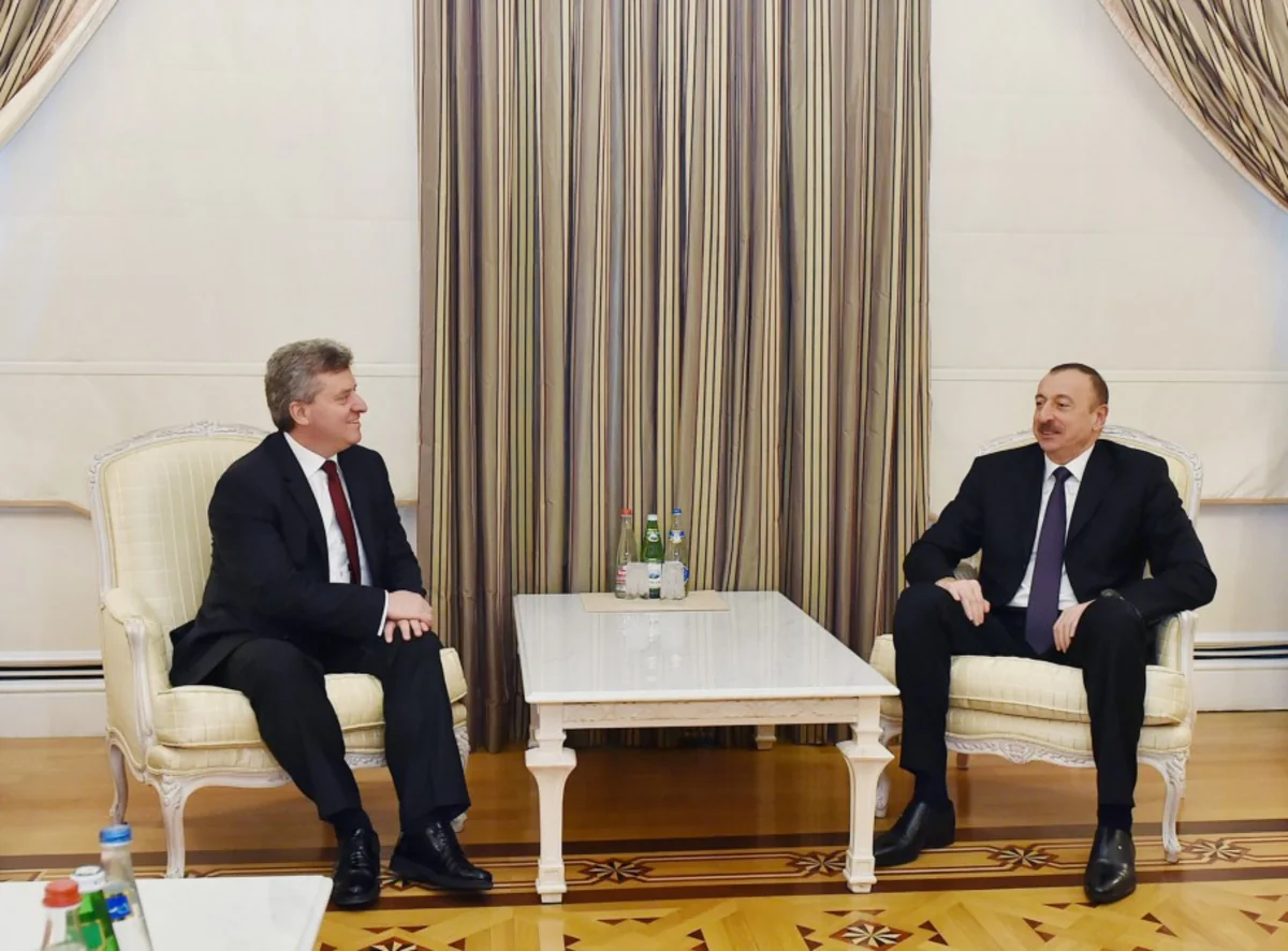 Президент Азербайджана направил поздравительное письмо президенту Республики Македония