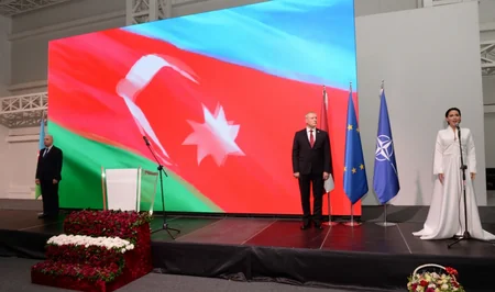 Bakıda Latviya Respublikasının elan olunmasının 105 illiyi qeyd edilib