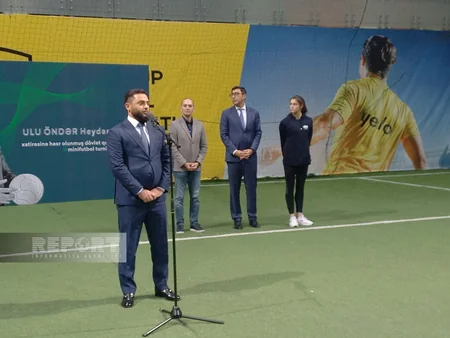 Ulu Öndərin xatirəsinə həsr olunan minifutbol turnirinin açılış mərasimi keçirilib