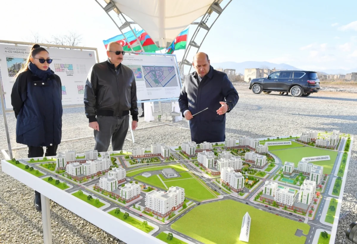 Foundation stone laid for 4th residential complex in Aghdam city