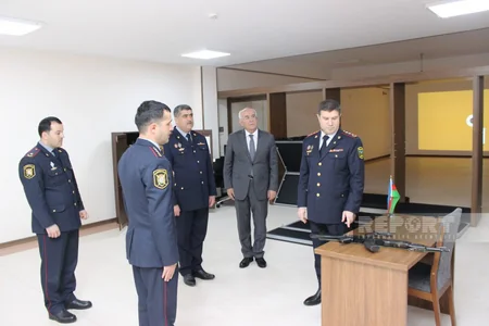 Naxçıvan DİN-in Orta İxtisas Polis Məktəbində andiçmə mərasimi keçirilib