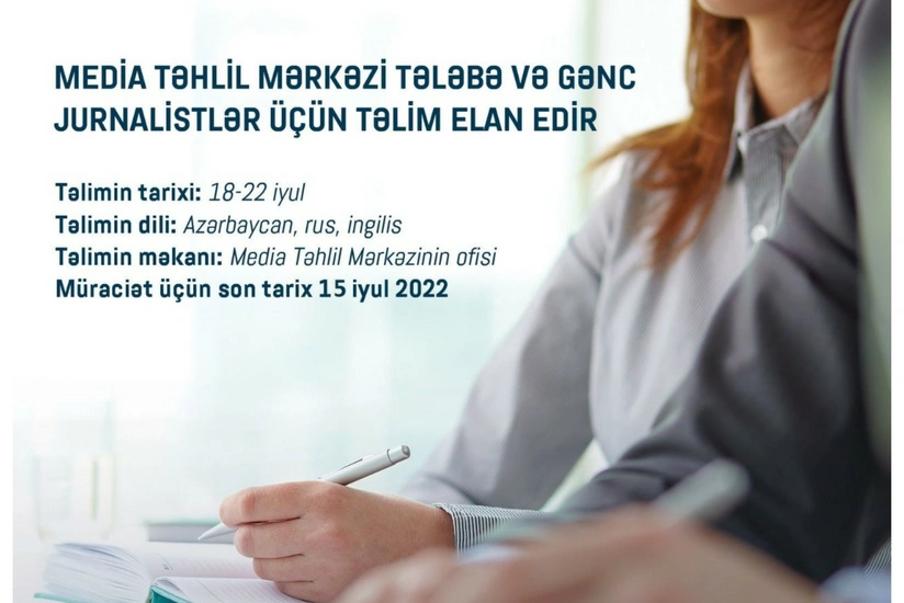 Gənc jurnalistlər üçün təlim keçiriləcək