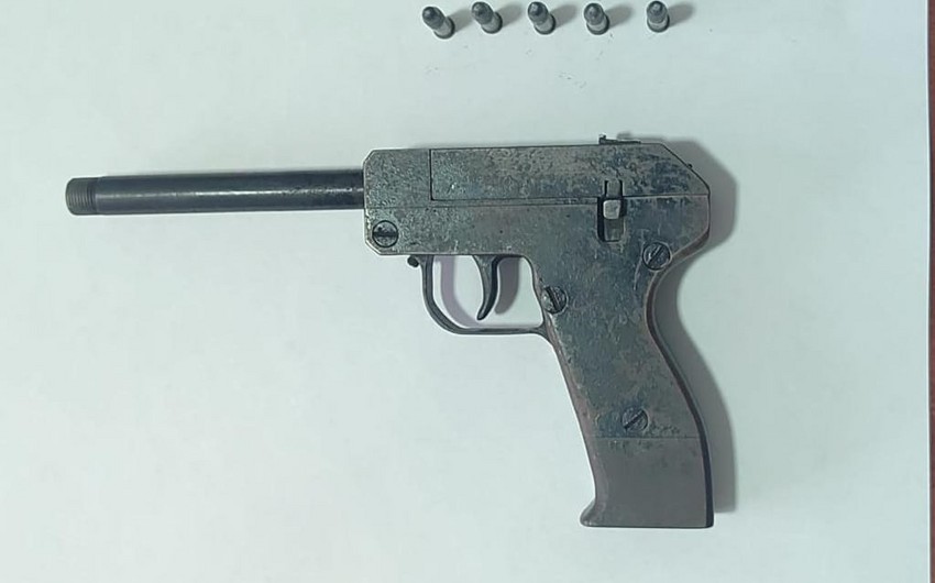 Cəlilabadda örüş sahəsindən tapança aşkarlanıb