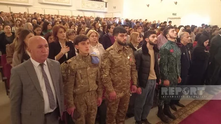 Zəfər Günü ilə əlaqədar Lənkəranda “Şəhid bayrağı” adlı yeni tamaşanın premyerası keçirilib