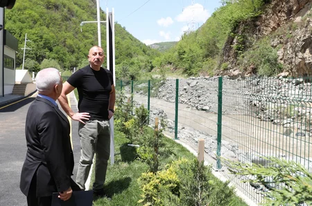 Prezident İlham Əliyev Kəlbəcər rayonuna səfər edib