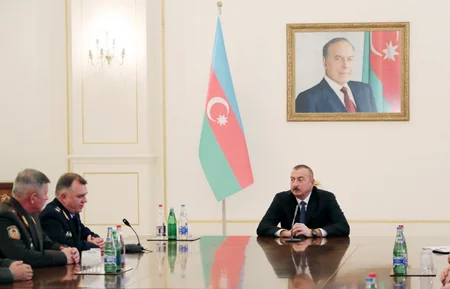 Prezident İlham Əliyev MDB Sərhəd Qoşunları Komandanları Şurasının 78-ci iclasının iştirakçılarını qəbul edib - YENİLƏNİB