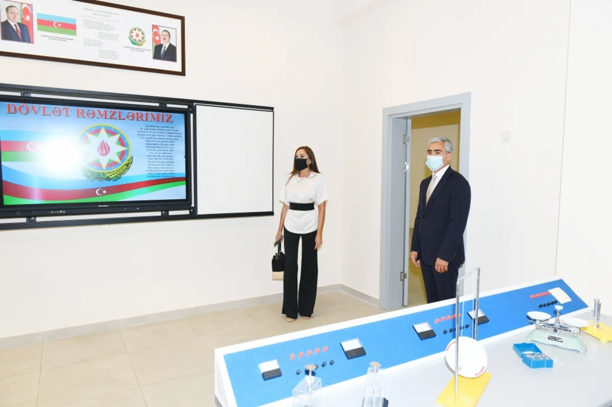 Mehriban Aliyeva attends inauguration of newly-reconstructed educational and training facilities in Khazar district