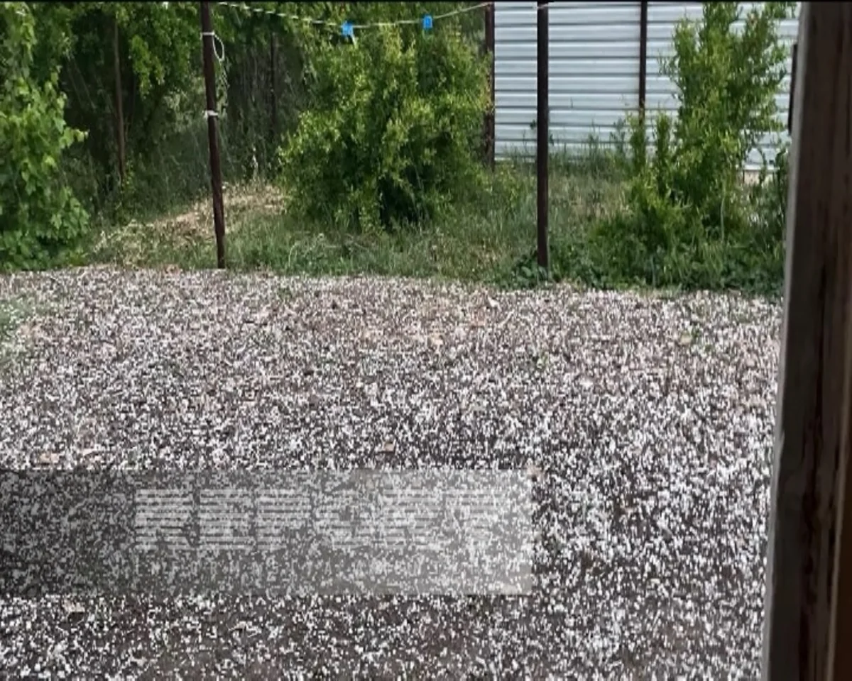 В ряде сел Геранбоя выпал град