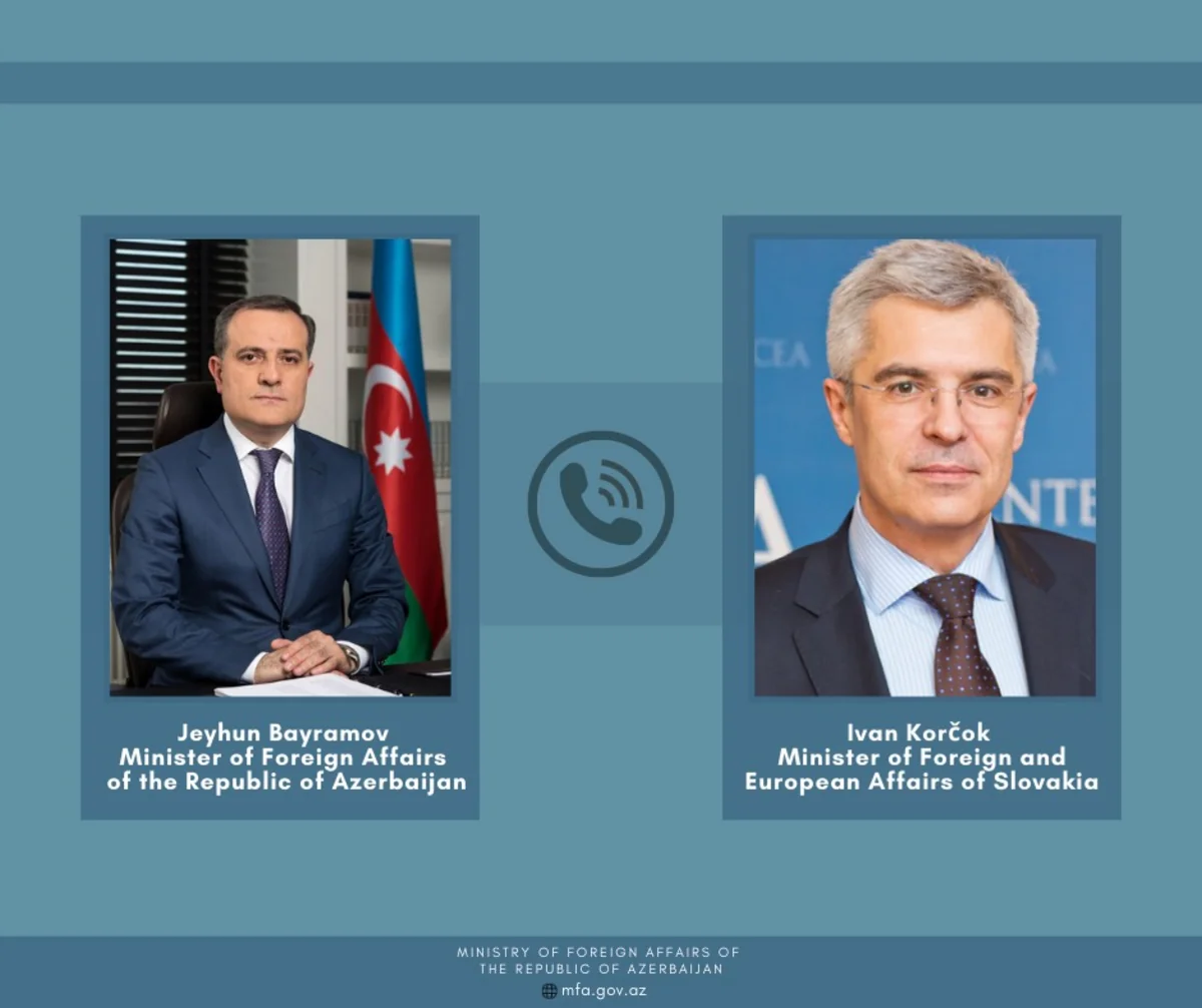 Azərbaycan və Slovakiya XİN başçıları telefonla danışıb