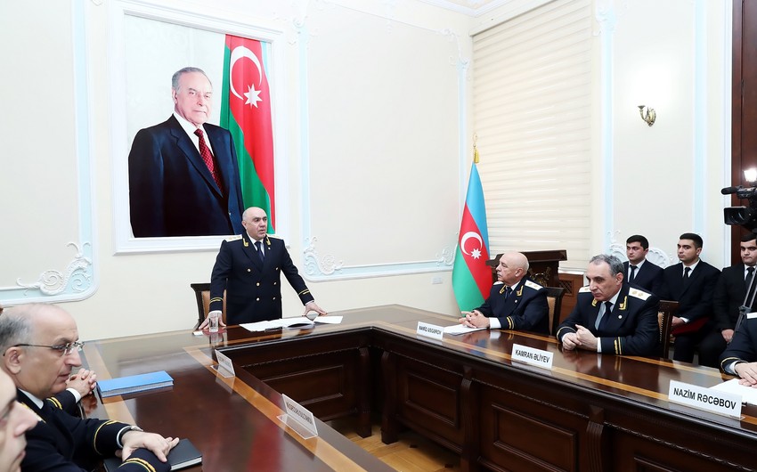 Baş Prokurorluqda qulluğa yeni qəbul edilmiş əməkdaşların andiçmə mərasimi keçirilib