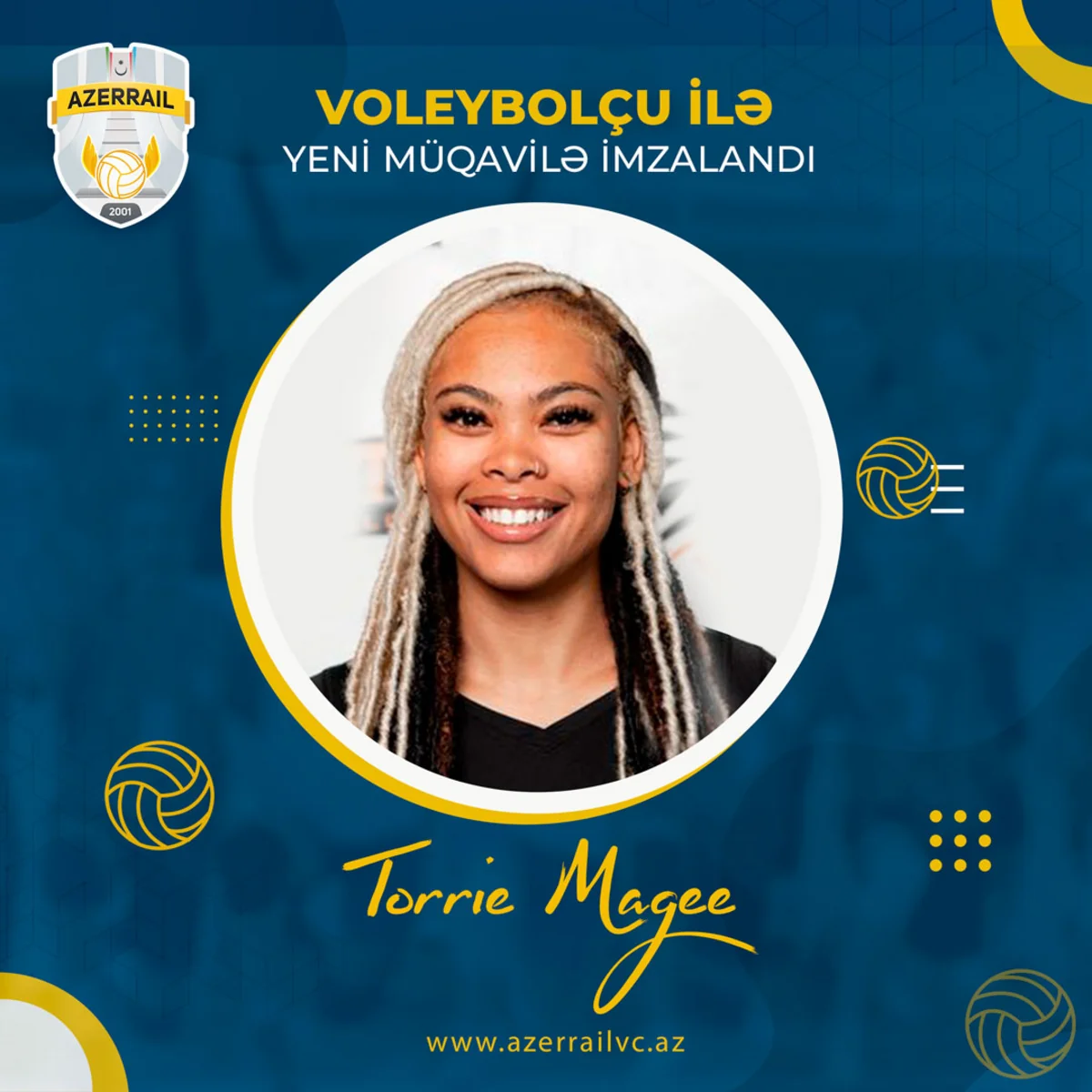 Azərreyl klubu amerikalı voleybolçu transfer edib