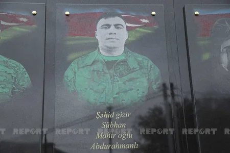 Vətən müharibəsi şəhidlərinin xatirə lövhəsi açılıb