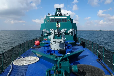 Журналисты побывали на служебной территории береговой охраны ГПС