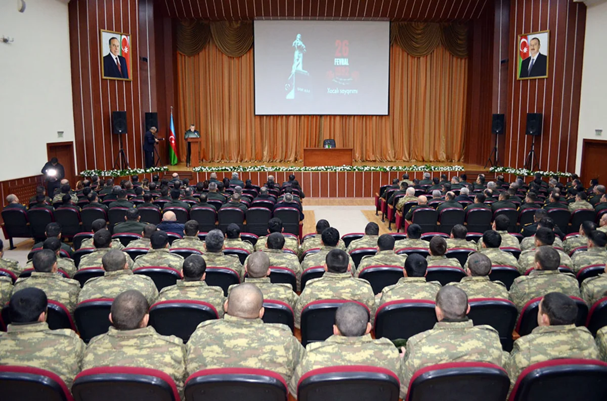 Khojaly genocide commemorated at Training, Educational Center of Azerbaijani Army
