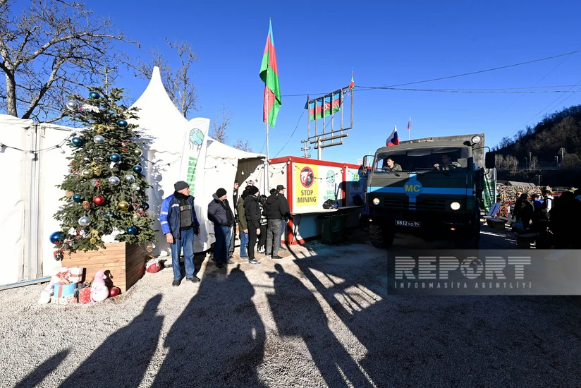 Сегодня на дороге Ханкенди-Лачын созданы условия для проезда 16 автомобилей