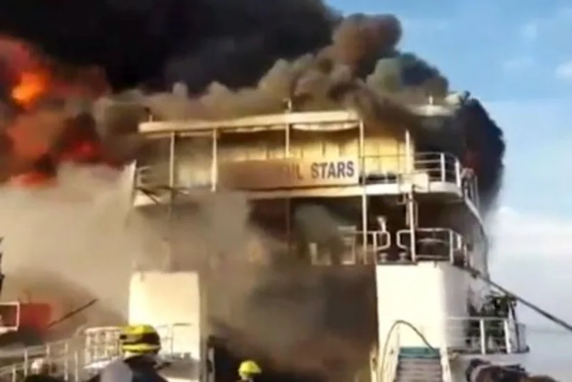 ​Более 500 человек эвакуировали с парома, загоревшегося в Пуэрто-Рико