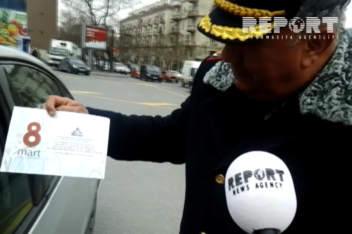 Yol polisi qadın sürücüləri təbrik edib - FOTO - VİDEO