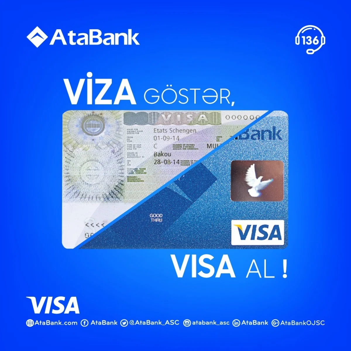 AtaBank “VISA International”la birgə “VİZA göstər, VİSA Al” kampaniyasına start verib