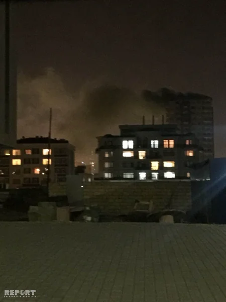 Bakıda yaşayış binasında baş vermiş yanğın zamanı 7 nəfər tüstüdən zəhərlənib - FOTO - YENİLƏNİB-2 - VİDEO